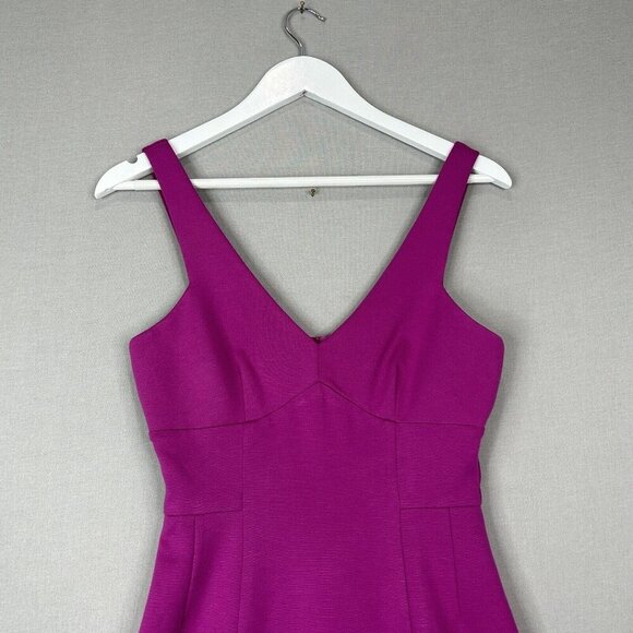 Trina Turk Revolve Womens Dress 2 Orchid Pink Hudson Tropical Ponte Cocktail - Picture 2 of 14